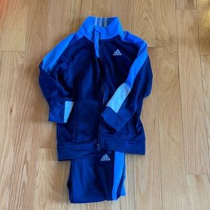 Boys adidas track suit, size 7. Matching set